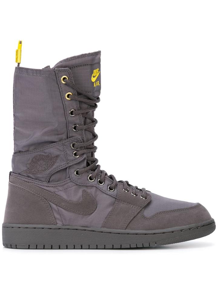 Nike Air Force Hi-top Sneakers - Purple