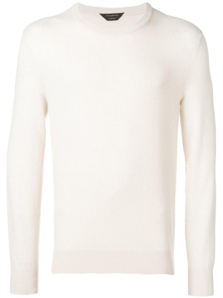 Ermenegildo Zegna Xxx Long-sleeve Fitted Sweater - Neutrals