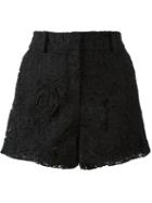 Mcq Alexander Mcqueen Guipure Lace Shorts, Women's, Size: 42, Black, Polyester/cotton