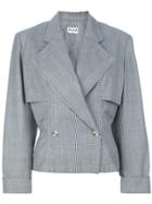Alaïa Vintage Houndstooth Skirt Suit - Grey