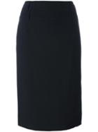 Christian Dior Vintage Side Split Skirt, Women's, Size: 36, Blue