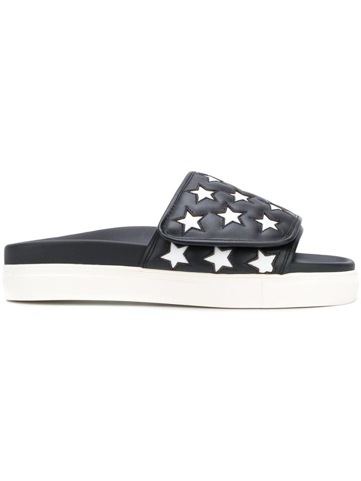 No21 Star Detail Slides - Black