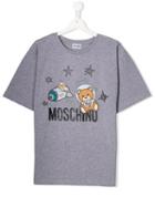 Moschino Kids Teen Astronaut Teddy T-shirt - Grey
