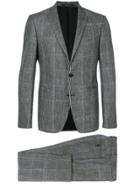 Tagliatore Checkered Print Two Piece Suit - Multicolour