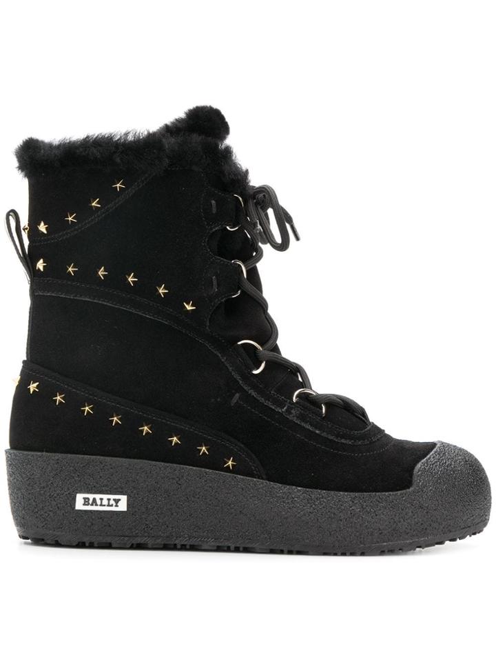Bally Celinia Star Studded Snow Boots - Black