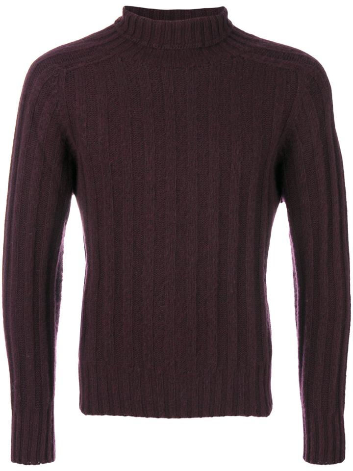 Tom Ford Ribbed Cashmere Jumper - Red