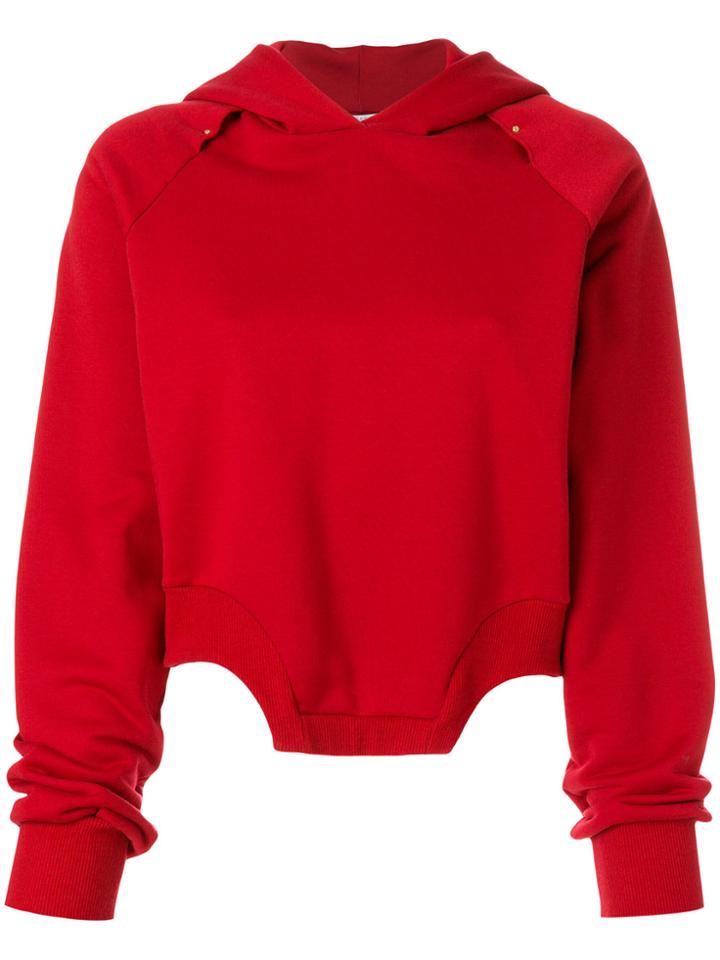 Forte Couture Oversized Zip Up Hoodie - Grey