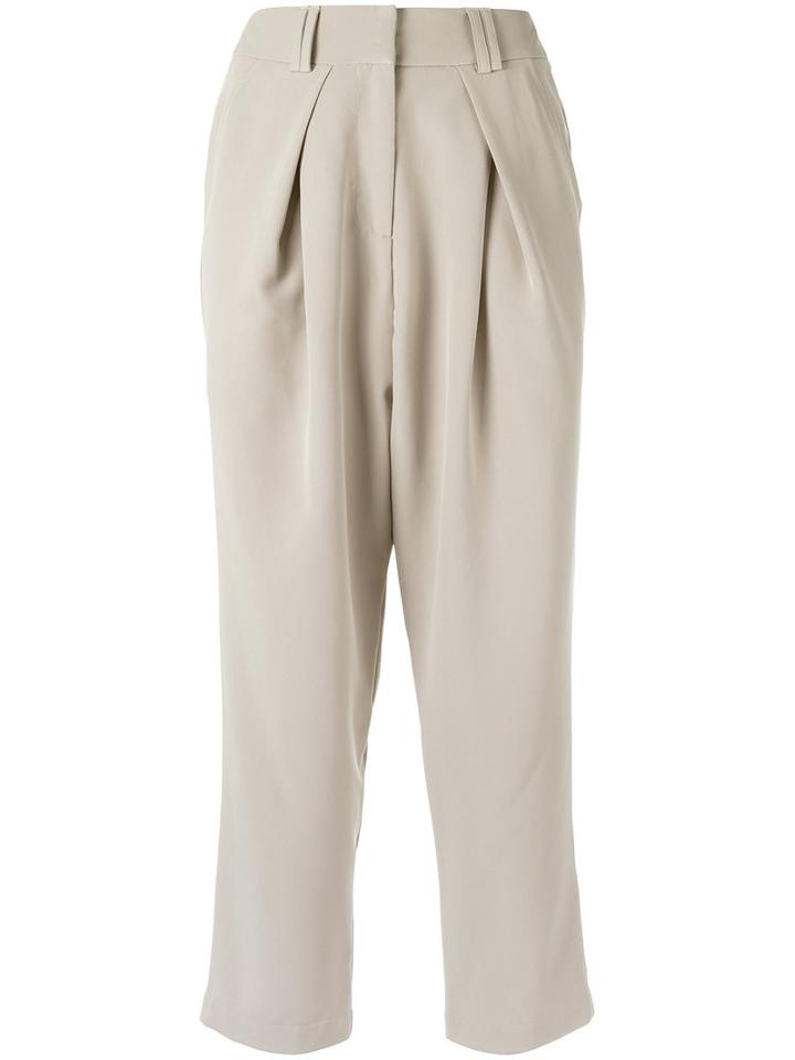 Olympiah - Cropped Trousers - Women - Polyester/spandex/elastane - 38, Nude/neutrals, Polyester/spandex/elastane