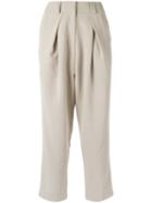 Olympiah - Cropped Trousers - Women - Polyester/spandex/elastane - 38, Nude/neutrals, Polyester/spandex/elastane