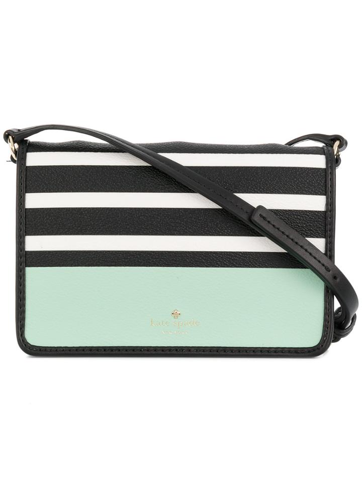 Kate Spade Stripe And Colour Block Shoulder Bag - Black