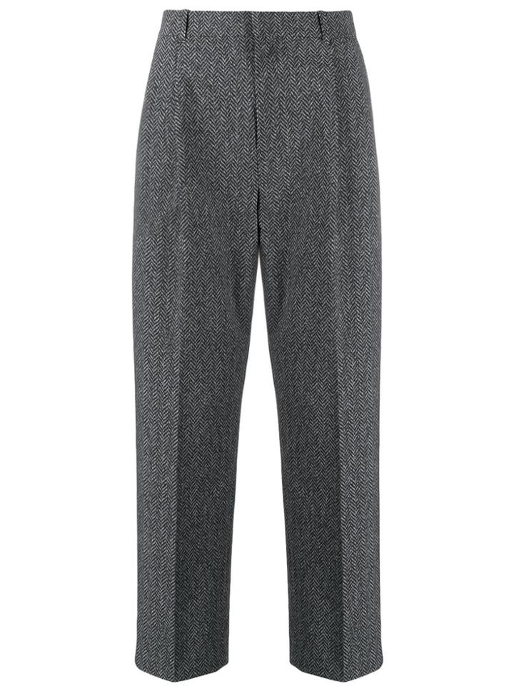 Alexander Wang Herringbone Print Trousers - Grey