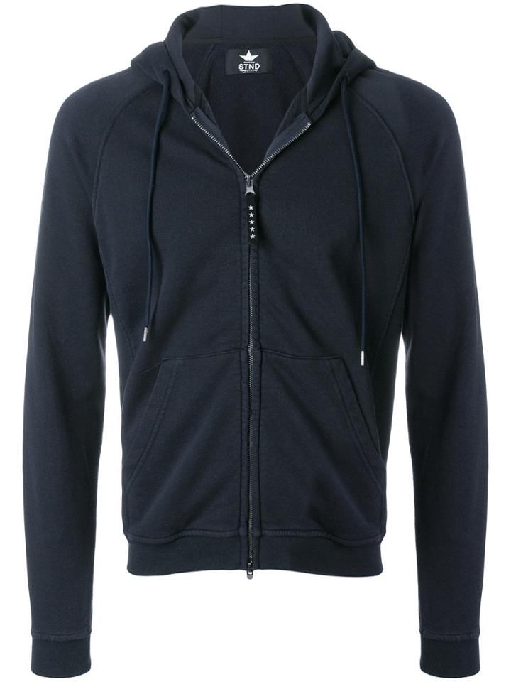 Macchia J Zipped Hoodie - Blue