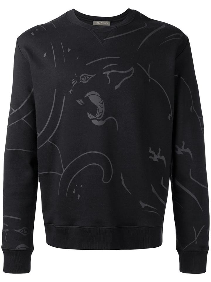 Tiger Print Sweater - Men - Cotton/polyamide - S, Black, Cotton/polyamide, Valentino