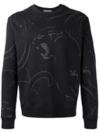 Tiger Print Sweater - Men - Cotton/polyamide - S, Black, Cotton/polyamide, Valentino