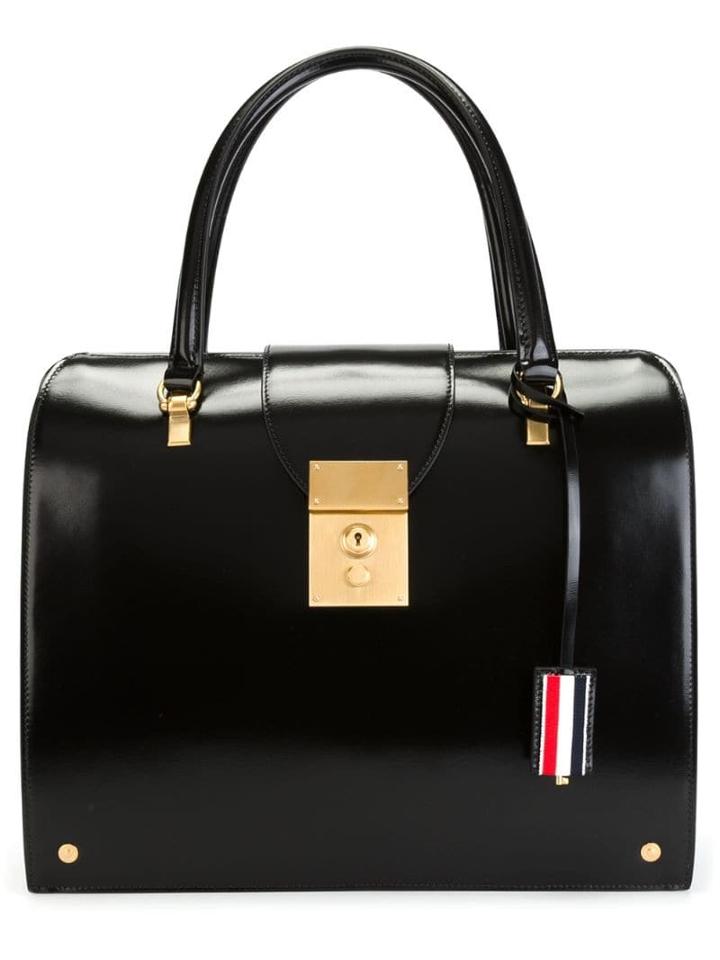 Thom Browne Mrs. Thom Calfskin Bag - Black