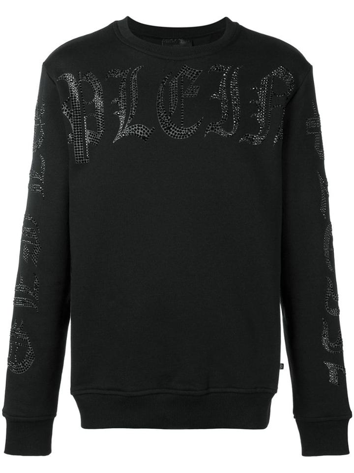 Philipp Plein Crystal-embellished Sweatshirt - Black