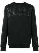 Philipp Plein Crystal-embellished Sweatshirt - Black