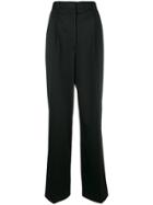 The Row High Rise Flared Trousers - Black