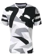 Hydrogen Camouflage Print T-shirt, Men's, Size: Medium, Black, Cotton