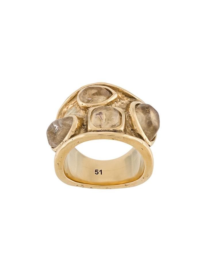 Goossens Mini Cabochons Large Ring - Gold