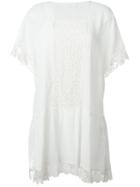 P.a.r.o.s.h. Lace Panel Detail Drop Waist Dress