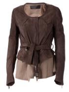 Haider Ackermann 'pitohuis' Jacket, Women's, Size: 36, Grey, Cotton/leather/viscose