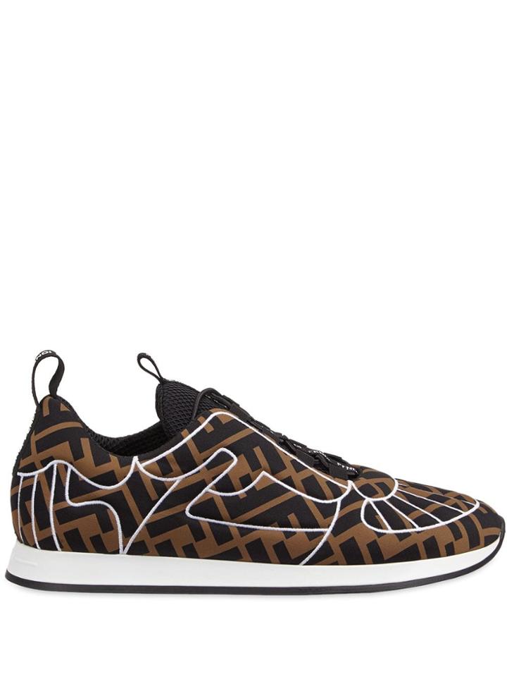Fendi Ffreedom Sneakers - Brown