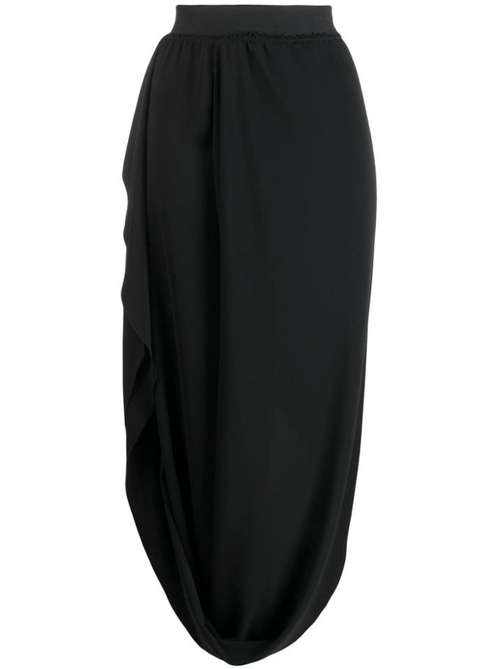 Poiret Draped Cocoon Skirt - Black