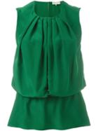 Emilio Pucci Pleated Neck Blouse