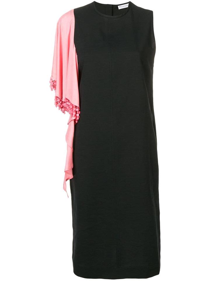 Jw Anderson Draped Detail Dress - Black