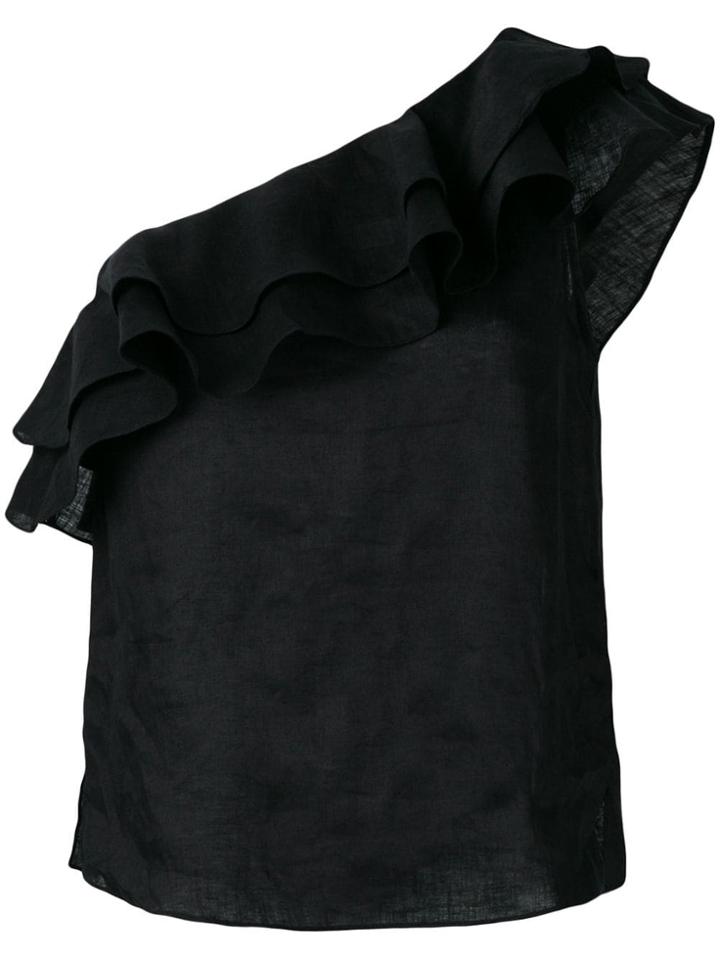 Isabel Marant Étoile Thomy Ruffle Top - Black