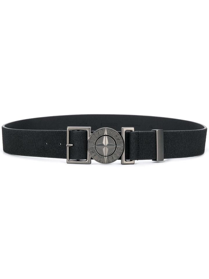 Stone Island Compass Buckle Belt - Black