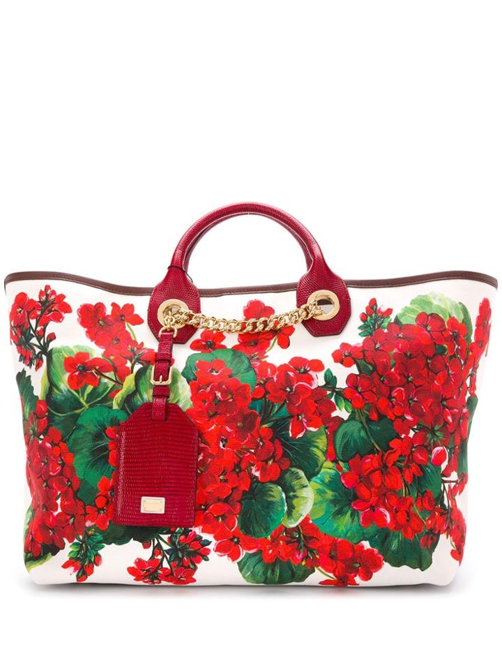 Dolce & Gabbana Large Capri Tote Bag - White