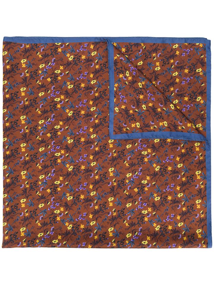 Chloé Floral Scarf - Brown