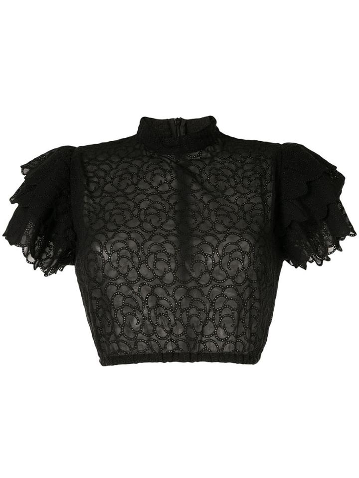 Sir. Florrié Ruffle Top - Black