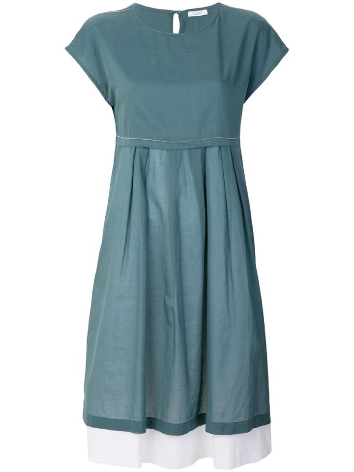 Peserico Casual Shortsleeveled Dress - Green