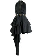 Fausto Puglisi Belted Asymmetric Dress - Black