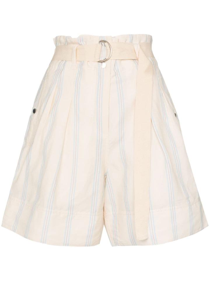 Lee Mathews Madox Pleated Shorts - White