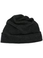 Le Chapeau Folded Beanie, Women's, Grey, Wool