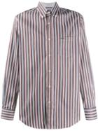 Paul & Shark Striped Cotton Shirt - Brown