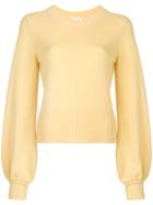 Oscar De La Renta Flower Embellished Sash Top - White