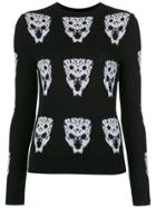 Andrea Bogosian Patterned Knit Sweater - Black