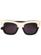 Stella Mccartney Eyewear Two-tone Square Sunglasses - Black