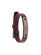 Prada Logo Plaque Bracelet - Brown