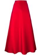 Max Mara Mid-rise A-line Skirt, Women's, Size: 44, Red, Polyester/silk