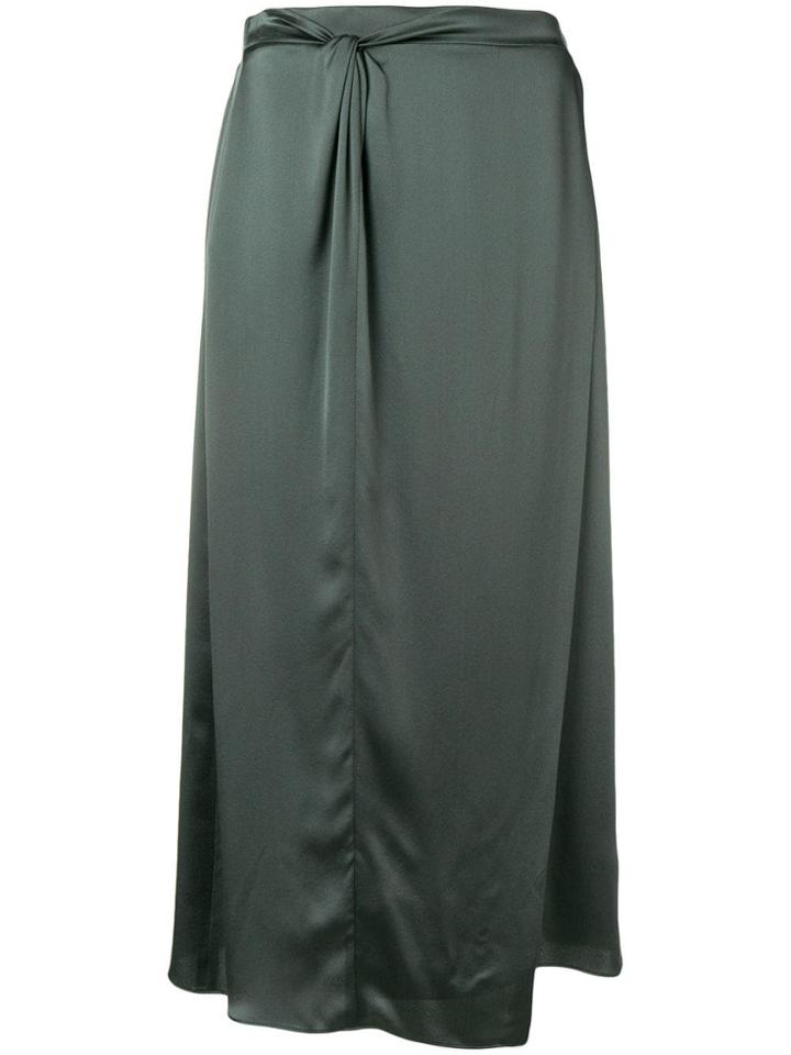 Vince Straight Midi Skirt - Grey
