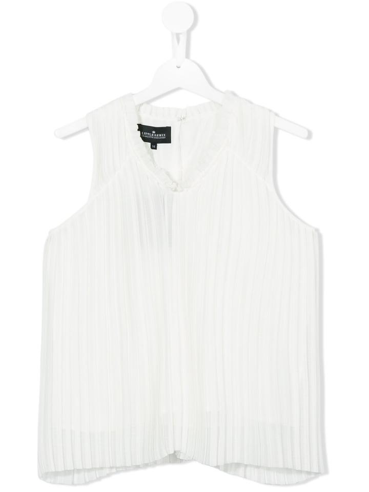 Little Remix Pleated Blouse, Girl's, Size: 16 Yrs, White