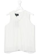Little Remix Pleated Blouse, Girl's, Size: 16 Yrs, White