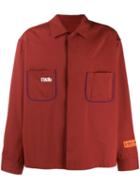 Heron Preston Concealed Front Shirt - Red