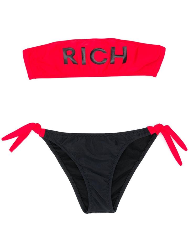 John Richmond Junior Bandeau Bikini - Red